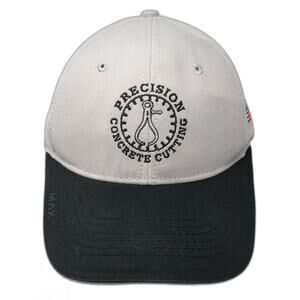 Precision Concrete Cutting Strapback Hat Gray One Size Embroidered